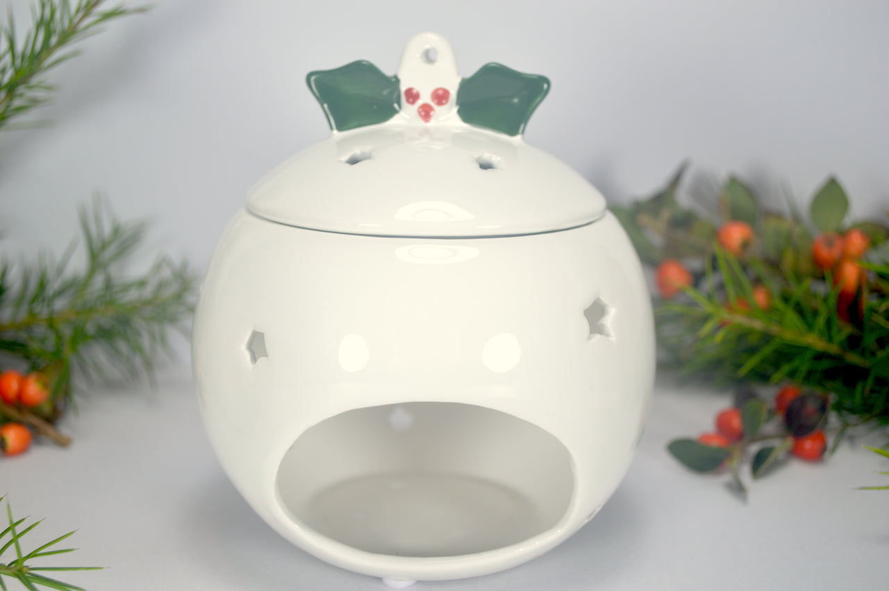 Christmas Pudding Wax Melt Burner Set