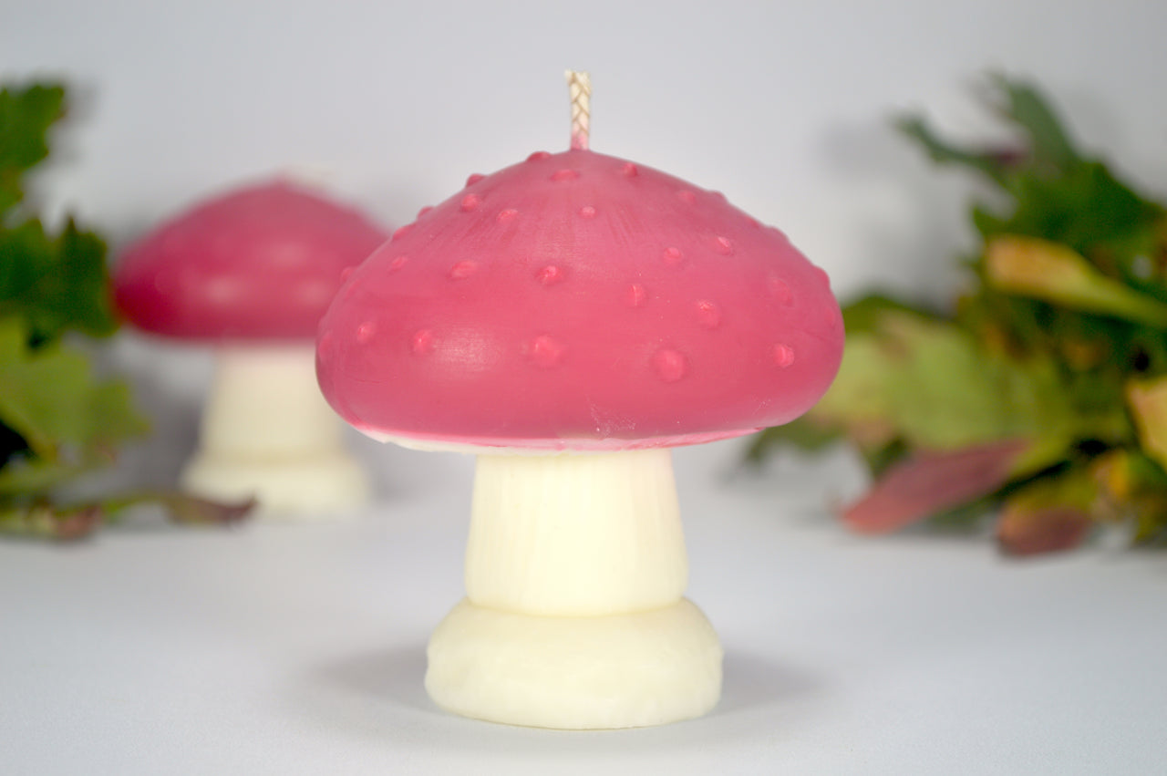 Enchanted Forest Mushroom Candle