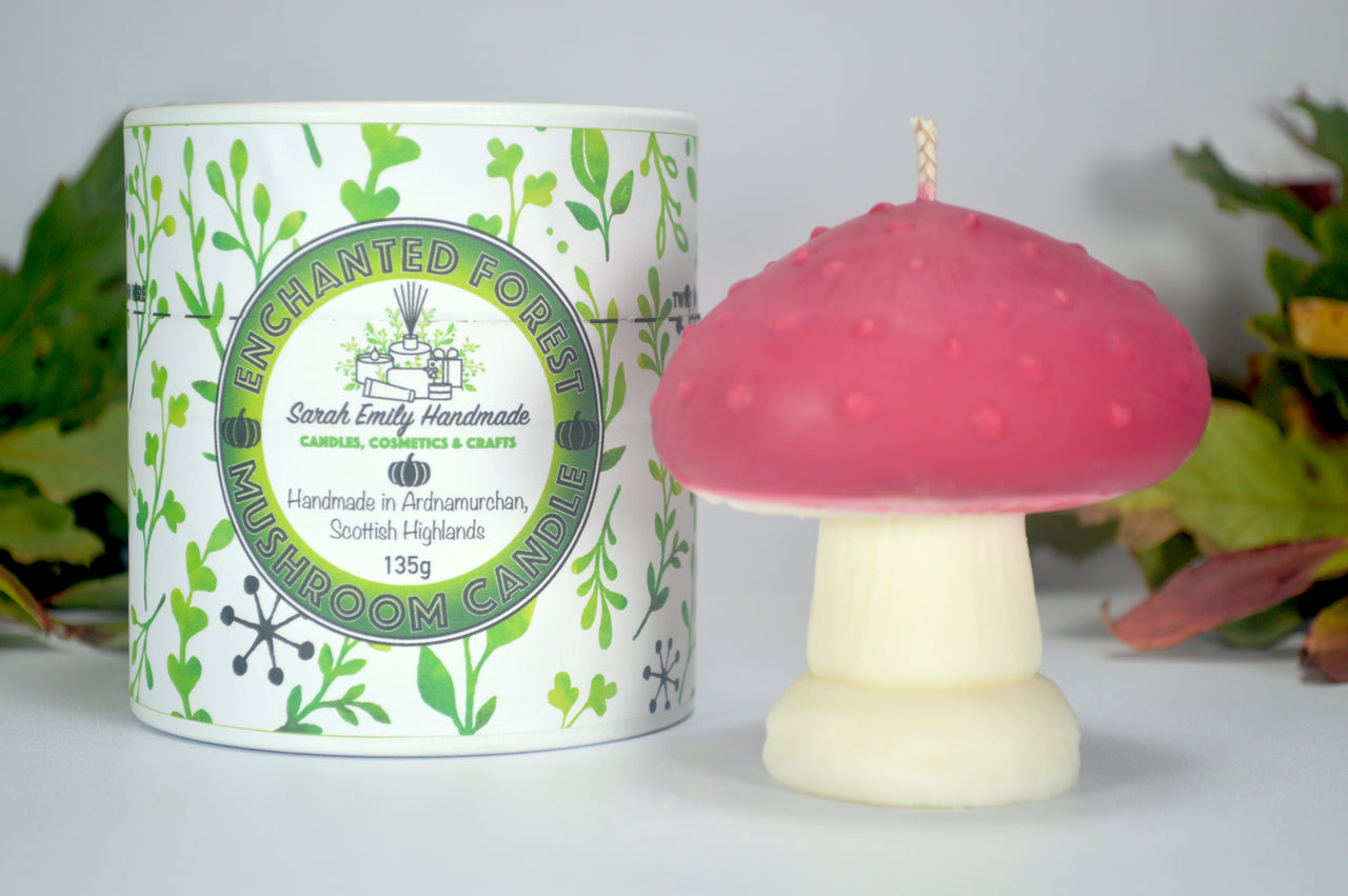Enchanted Forest Mushroom Candle