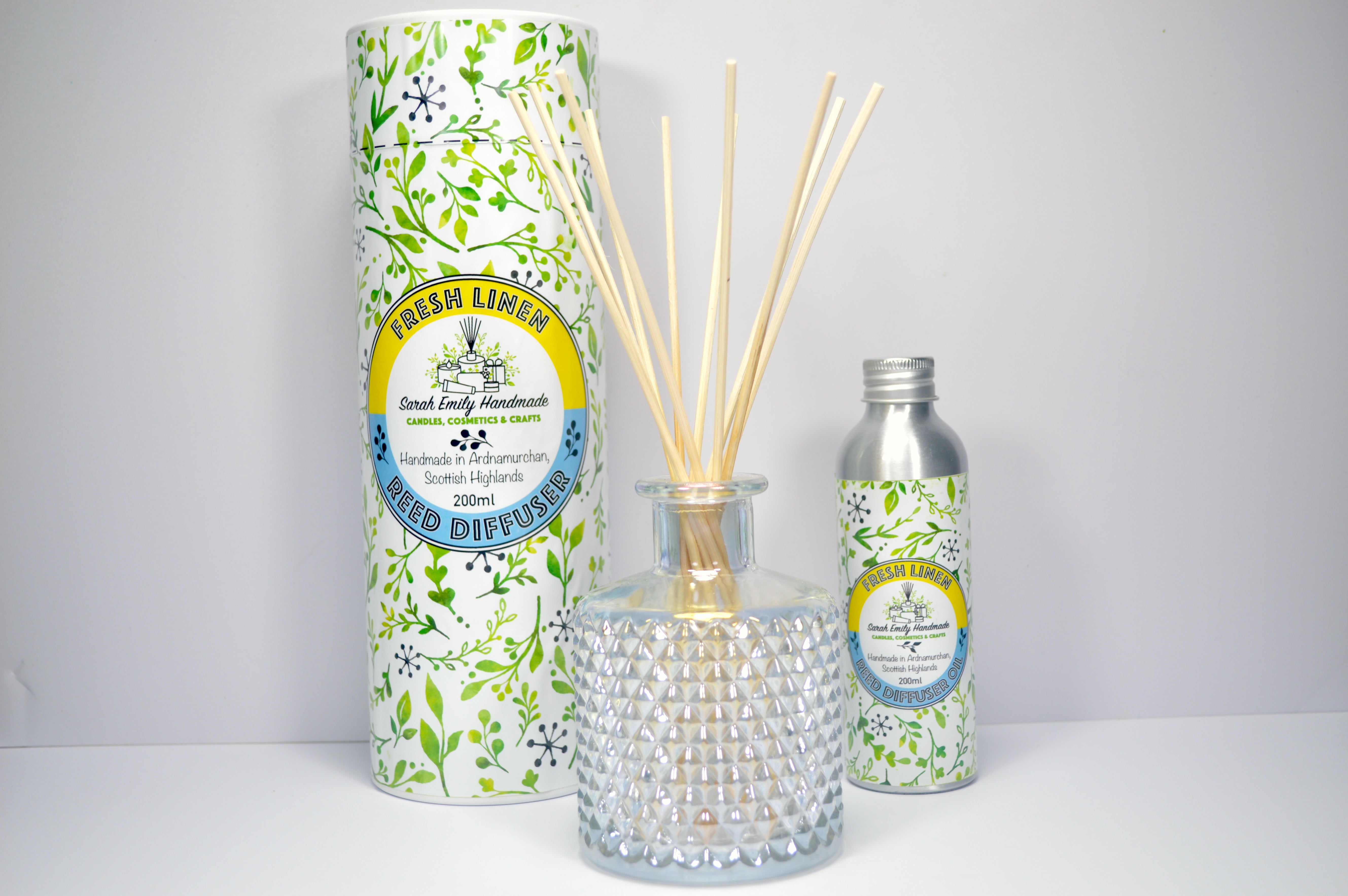 Emily Diffuser Fresh Linen Reed Diffuser