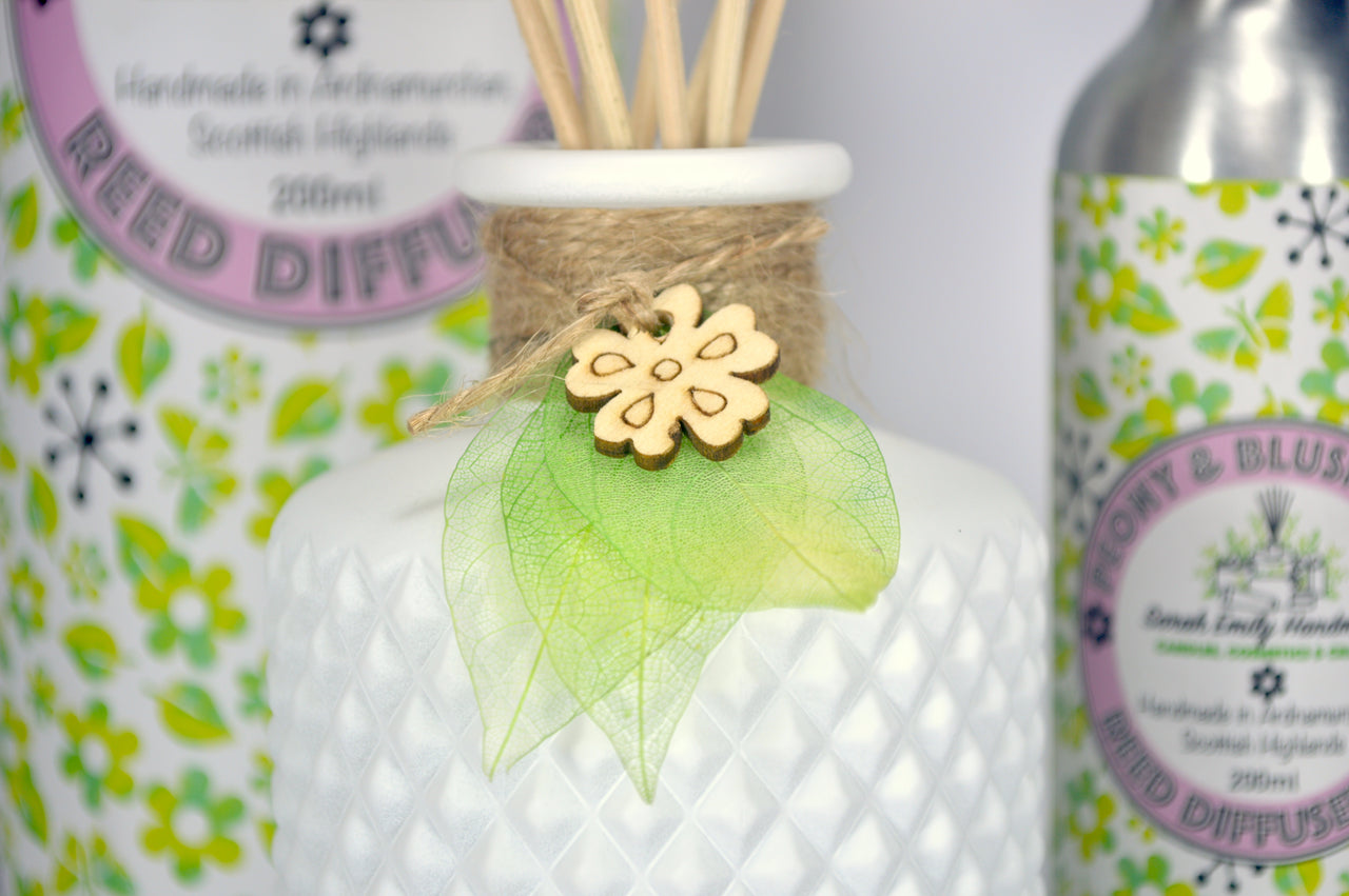 Peony & Blush Suede Reed Diffuser