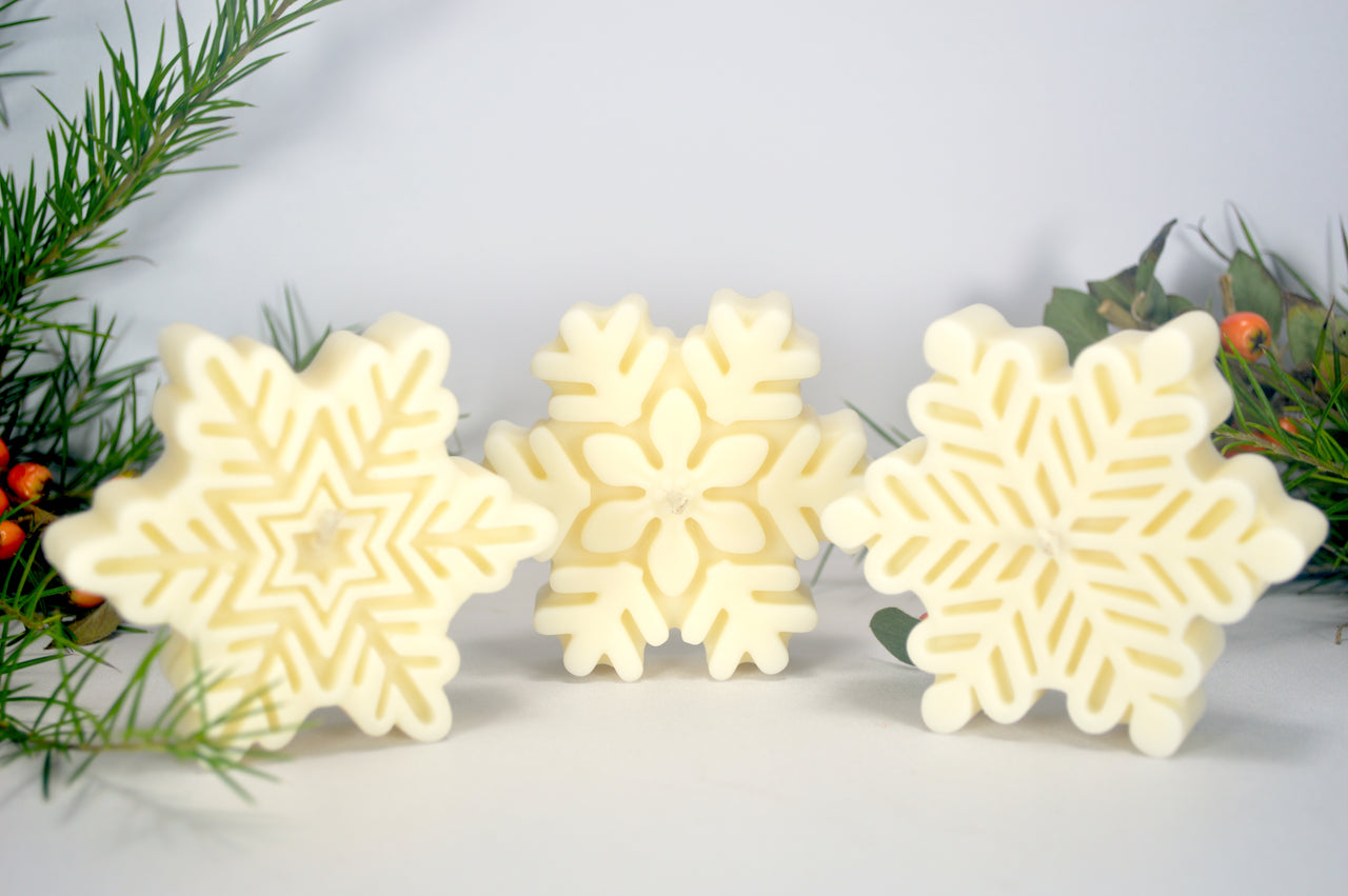 Winter Wishes Snowflake Candles