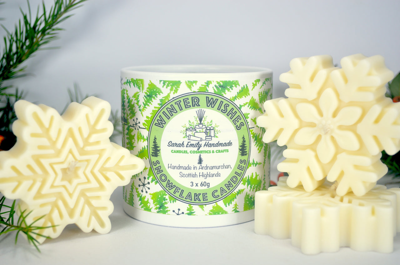 Winter Wishes Snowflake Candles