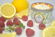 Lemon & Raspberry Candle Tin